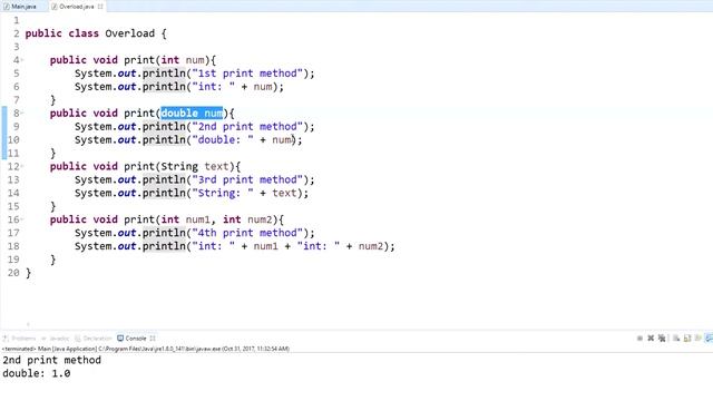 Java Programming Tutorial - 19 - Method Overloading смотреть онлайн