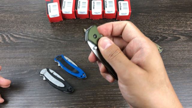 Весь модельный ряд полуавтоматических ножей "Scallion" от Kershaw. смотреть онлайн