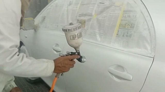 Toyota axio full painting | how to Car paint pearl white смотреть онлайн