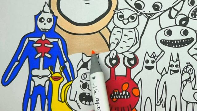 Coloring Garden of Ban Ban 7 | PART 1 | Garten Of Banban Coloring Pages смотреть онлайн