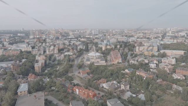 A-Log. Ryazan, Russia. General panorama of the city. Lybidsky boulevard. Pedestrianized street, Aer смотреть онлайн