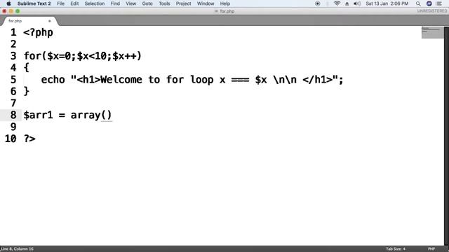 Write php program using for and foreach loop !!! смотреть онлайн