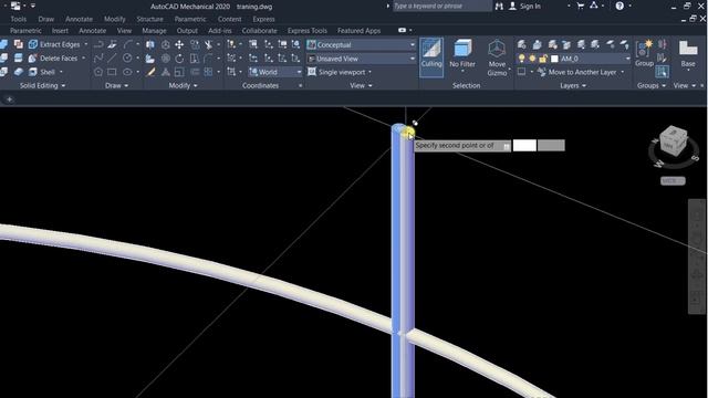 How to Draw Handrail | using by sweep command in autocad 3D смотреть онлайн