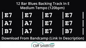 Минус для гитары Ми Мажор Шаффл 120bpm Bb major Blues 12 тактовый квадрат