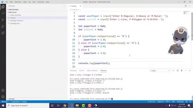 Node and VScode first steps - ifs смотреть онлайн