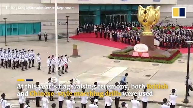 Hong Kong police use Chinese military ‘goose-step’ for the first time at handover anniversary смотреть онлайн
