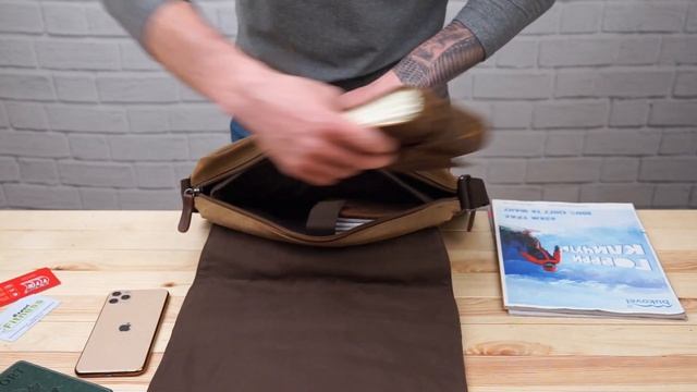 Обзор текстильной сумки для ноутбука через плечо Vintage 20190 смотреть онлайн