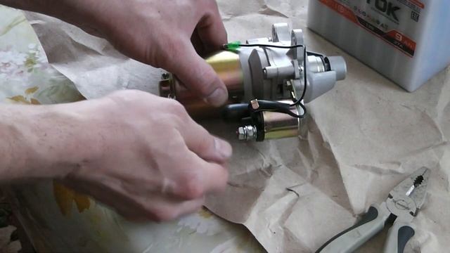 Электростартер и аккумулятор на мотоблок