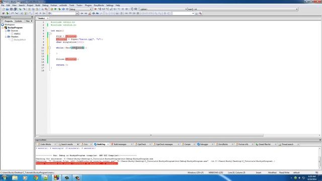 C Programming Tutorial - 51 - How to Read Files смотреть онлайн