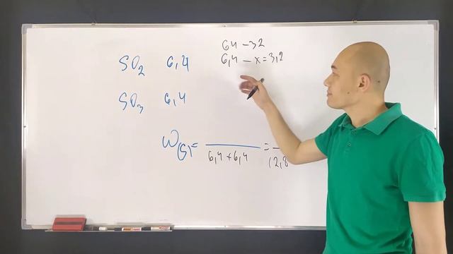 Определите массовую долю (%) серы в смеси, состоящей из 6,4 g SO2 и 6,4 g SO3.А) 55 В) 45 С) 40 D) смотреть онлайн