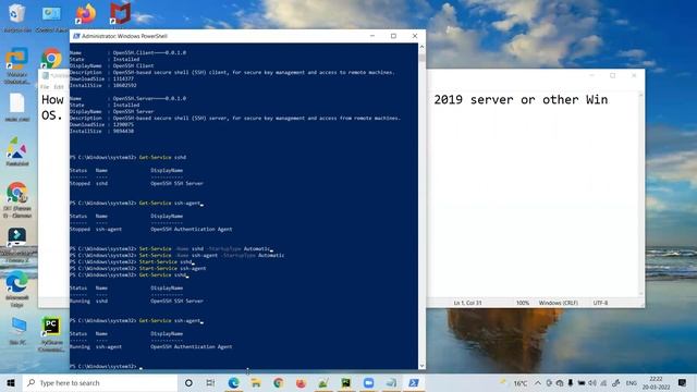 Install ssh or OpenSSH on Win 8/10/11 or Win 2016/2019 Server | DIT Evolution смотреть онлайн