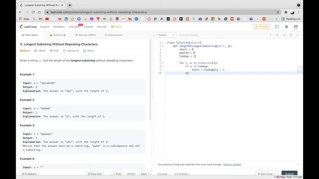 longest substring without repeating characters python [Arabic] смотреть онлайн