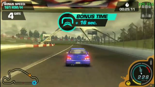 Need For Speed ProStreet PSP Subaru Impreza WRX STi 2006 Test Drive