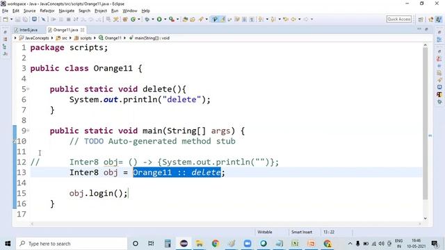Overview on Method Reference||Method reference using :: || Java 8 features for Beginners смотреть онлайн