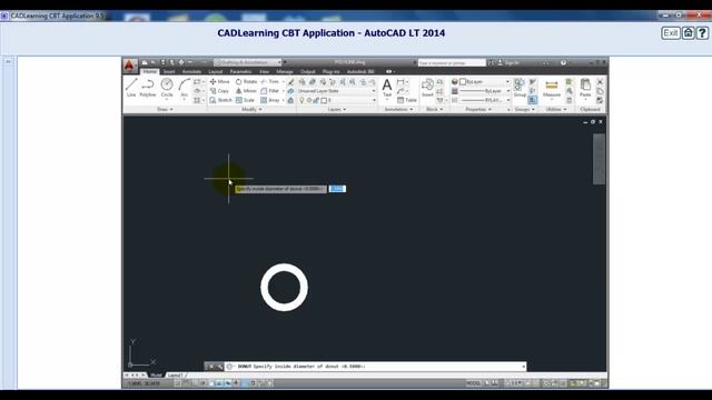AutoCAD LT 2014 | Creating Donuts смотреть онлайн