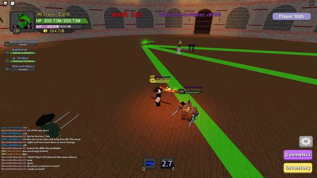 Samurai Wave defense from 1 to 1000 with Friends &Viewers (Roblox Dungeon Quest) смотреть онлайн