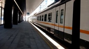 Электропоезд ЭД4М 0470 прибывает на станцию Кутузовская.