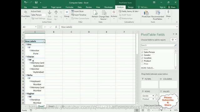 Excel Pivot Table Tutorial For Beginners 2016 смотреть онлайн