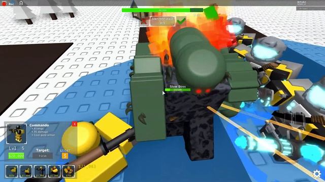 ROBLOX l Tower Defence l Тактика с которой можно пройти одному. Ваш шанс 80% смотреть онлайн