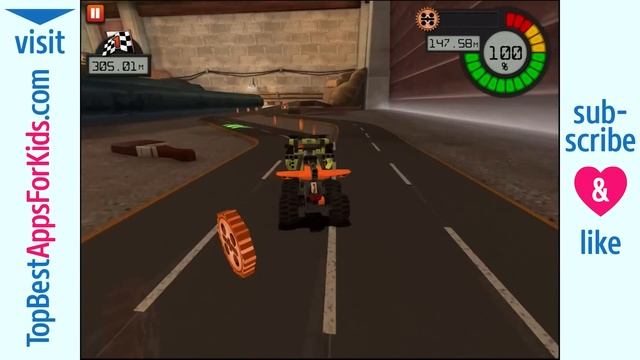 Lego Technic Race - Free Game App for Kids - Android iPad iPhone смотреть онлайн