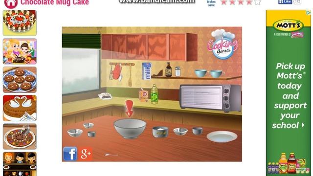 chocolate mug cake game смотреть онлайн