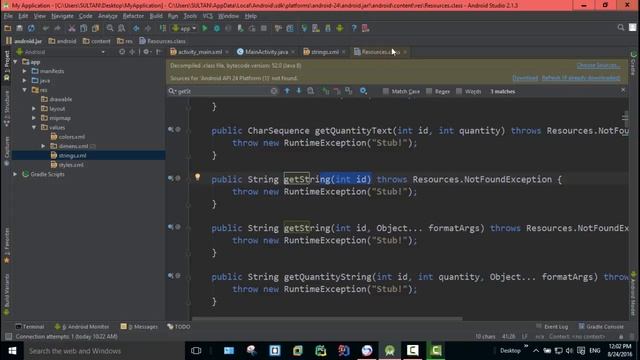 102 How to use getString method in android Studio #102 смотреть онлайн