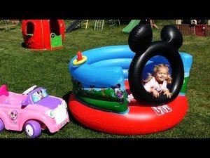 ✿ МИККИ МАУС Крутой Батут Mickey Mouse Minnie Mouse Toys Клуб Микки Мауса