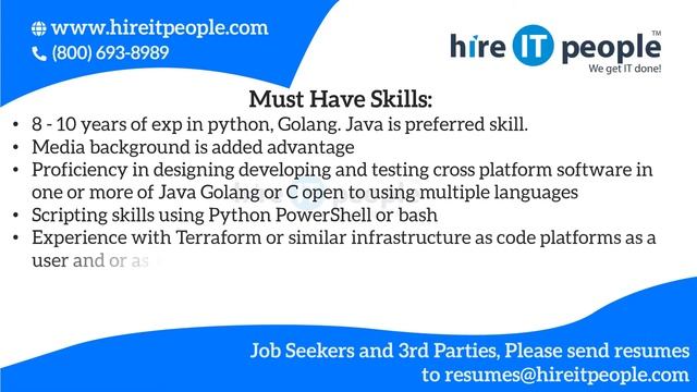 Python Developer Jobs | DENVER, CO | Job ID 32151 | смотреть онлайн
