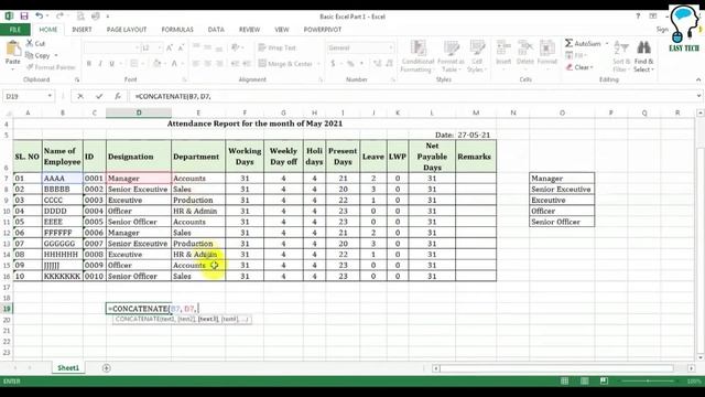 How to Use Concatenate Formula in Excel II Join text of different cells into a single cell MS Excel смотреть онлайн