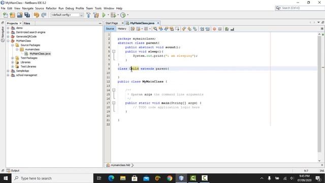 Abstract Classes and Methods in java example смотреть онлайн