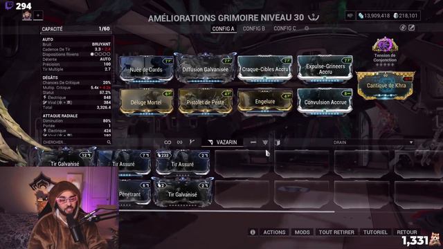 Démonstration Sevagoth Grimoire avant le level cap #warframe смотреть онлайн