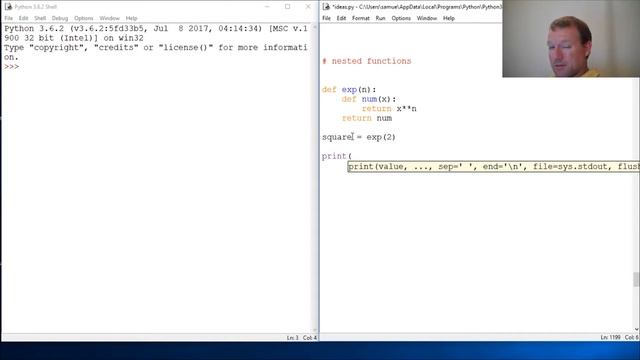 Python Basics Nested Functions смотреть онлайн