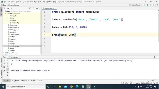 #15 - Namedtuple in Python смотреть онлайн
