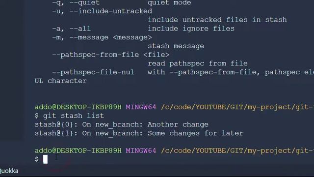 How to use Git Stash to save work in progress? смотреть онлайн
