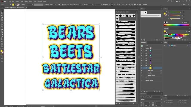 How to Create a Graffiti Text Effect in Illustrator смотреть онлайн