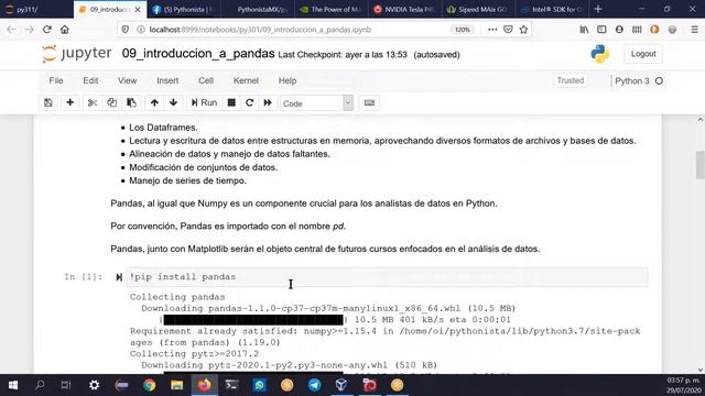 py301 Introducción a herramientas de análisis de datos y cómputo científico 200729 смотреть онлайн
