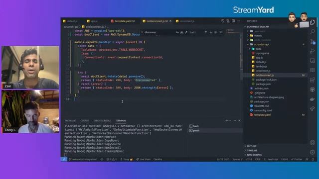 AWS WebSocket + Lambda + DynamoDB смотреть онлайн
