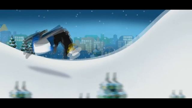 Мультик про машинки. Лего полиция на снегоходе. Трюки на снегоходе