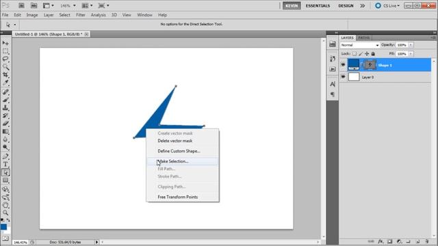 60 Second Photoshop Tutorial : Create Custom Shapes -HD- смотреть онлайн