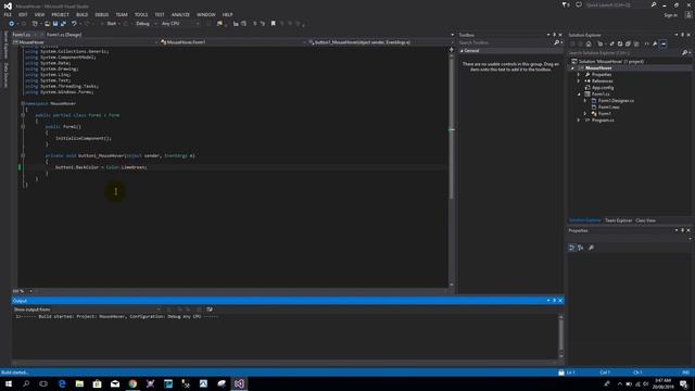 Visual Studio Button, Changed Color when Mousehover and Leave using C# Window Form Application смотреть онлайн