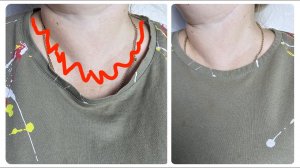 Как быстро подтянуть растянутый ворот на футболке без швейной машины