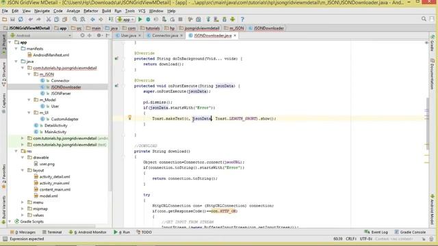 Android Natve JSON Ep.08 : GridView Master Detail - Download,Parse,Show смотреть онлайн