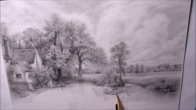 How to Draw Landscapes, The Hay Wain after John Constable смотреть онлайн
