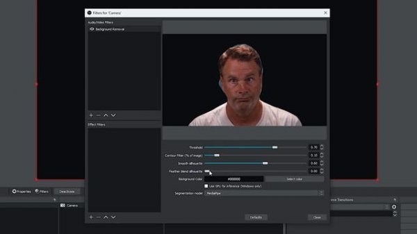 OBS Remove Your Background Without a Green Screen