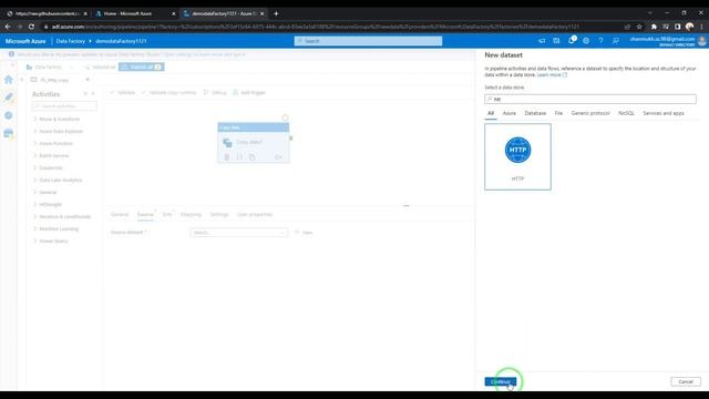 Azure Data Factory - Copy data from HTTP website (GitHub) to Azure Data lake using ADF смотреть онлайн