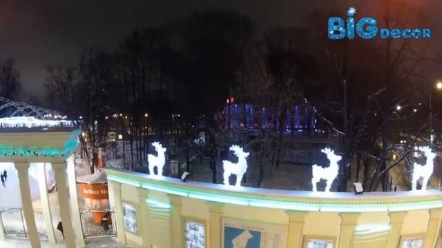 BigDecor — Новогоднее оформление парка Сокольники. Оформление парков и скверов. смотреть онлайн