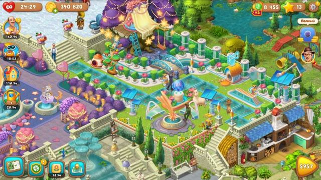 Gardenscapes Садовник Остин #569 Полный обзор события САД БУДУЩЕГО и обзор всех премиум Декораций смотреть онлайн