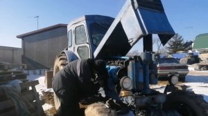 Трактор Т40 АМ, неисправность пускача, решение проблем