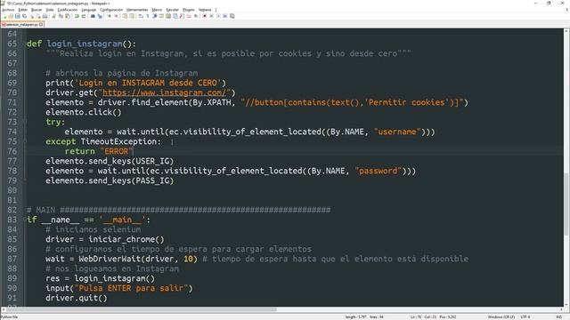 026 Web Scraping 5: DESCARGAR fotos de INSTAGRAM (parte 1 de 2) [curso Python] смотреть онлайн