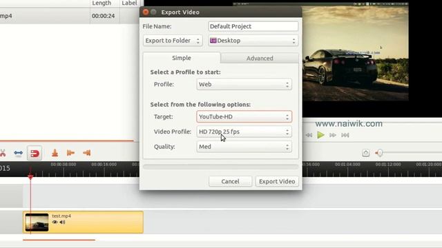 Make Full HD [High definition] 1080p videos on openshot video editor - Ubuntu смотреть онлайн